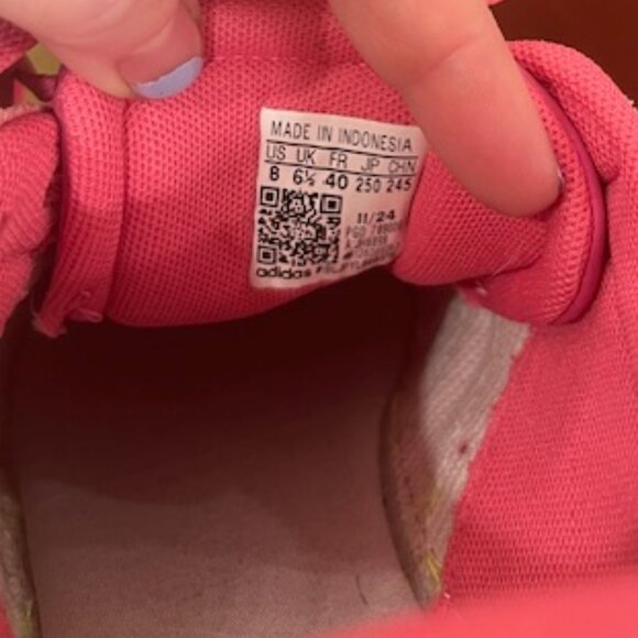 Adidas Women's Breaknet Sleek Sneaker Dark Pink Size 8 - Picture 7 of 8